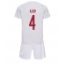 Denemarken Simon Kjaer #4 Babykleding Uitshirt Kinderen WK 2022 Korte Mouwen (+ korte broeken)